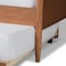 Baxton Studio Veles Mid-Century Modern Ash Walnut Finished Wood Full Size Daybed with Trundle 183-11174-9826-Zoro - alternate 3